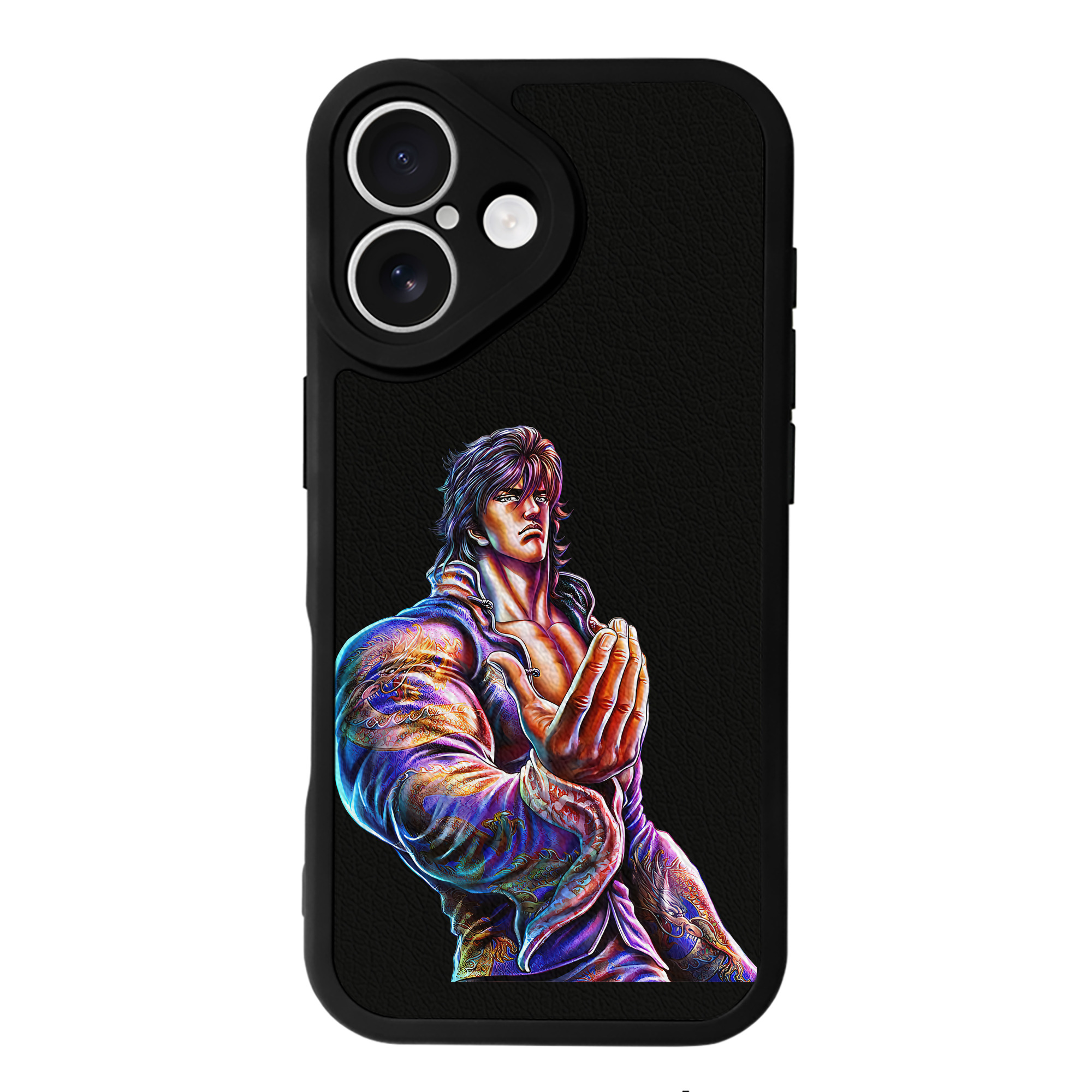 （画像用） 北斗の拳 Fist of the North Star 【iPhone 16シリーズ対応】シリコンスマホケース（レザー調） 材質：シリコン